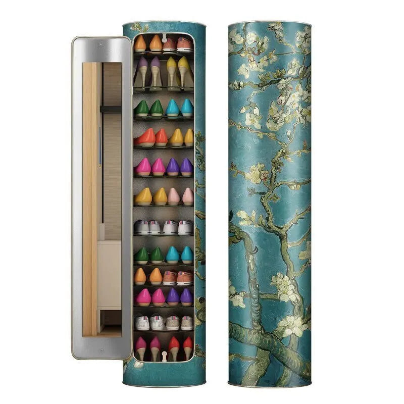 πβ¨ Rotating Shoe Cabinet with Mirror & Deodorizer β Large-Capacity & Hygienic!