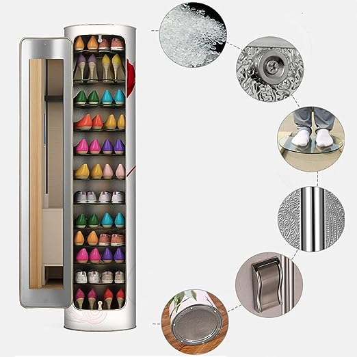 πβ¨ Rotating Shoe Cabinet with Mirror & Deodorizer β Large-Capacity & Hygienic!