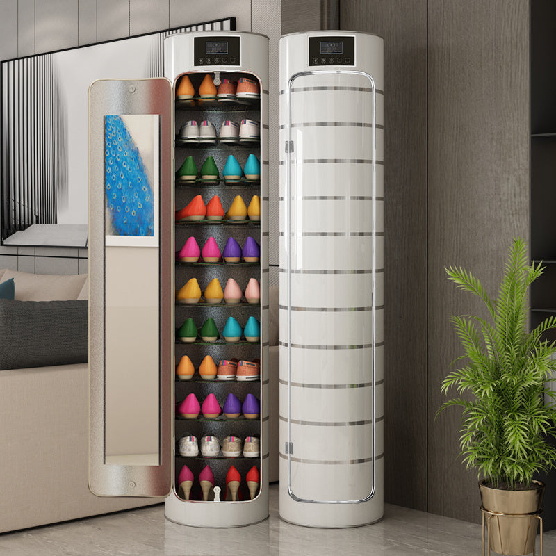 πβ¨ Rotating Shoe Cabinet with Mirror & Deodorizer β Large-Capacity & Hygienic!